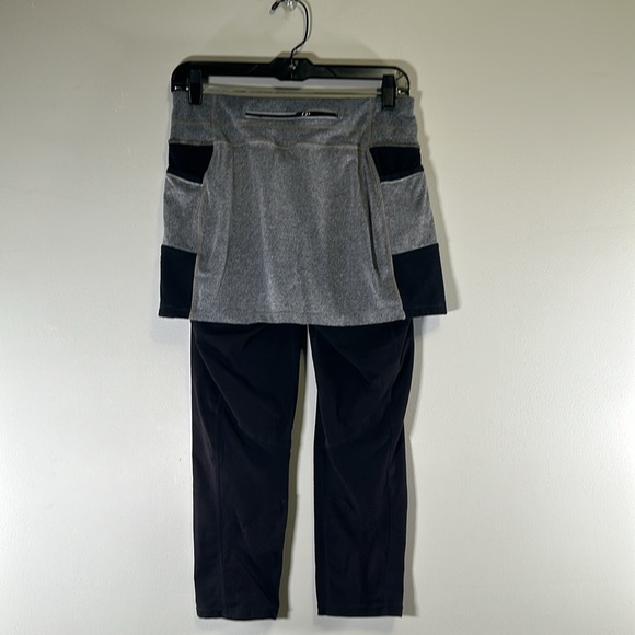 Athleta Be Free 2 in 1 Capri Skirted Leggings Reflective Athletic Skirt SM - Picture 5 of 8